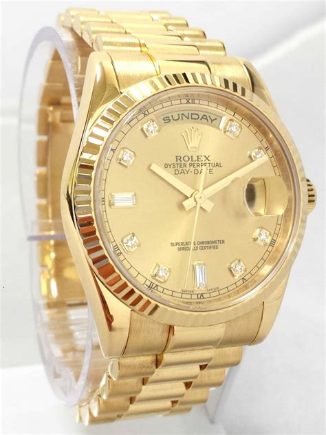 Rolex day date champagne dial